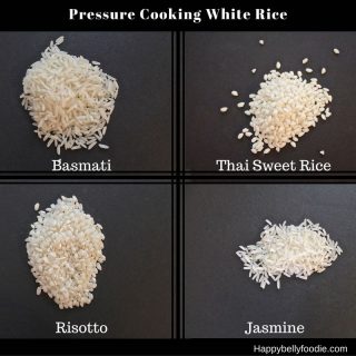 How to Pressure Cook Different Types of Rice Part I ~ White Rice ...